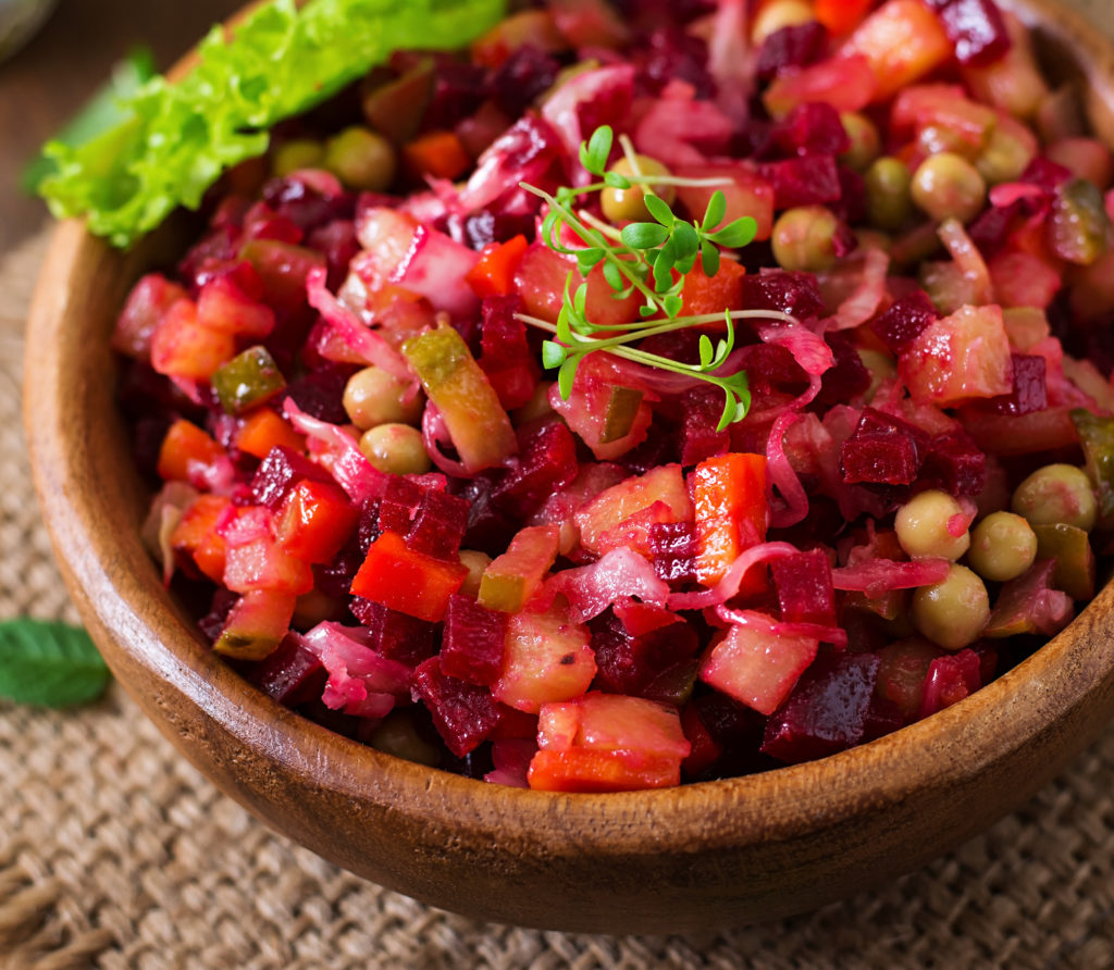 Salade mélangée à la vinegrette