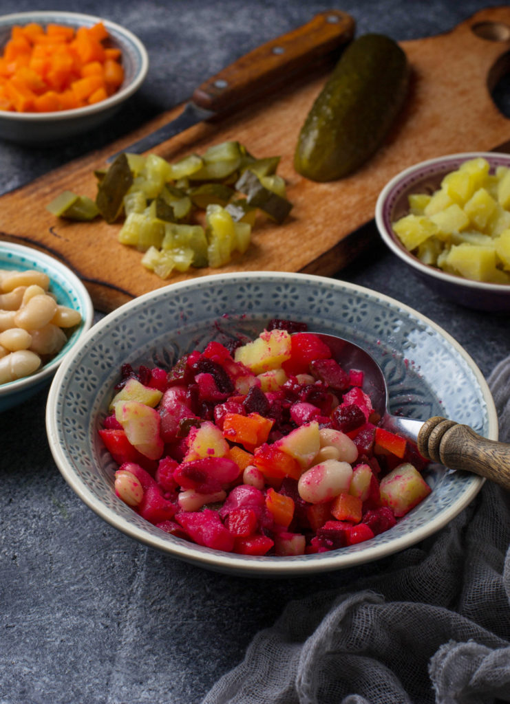 Salade de béttrave aux haricots blancs